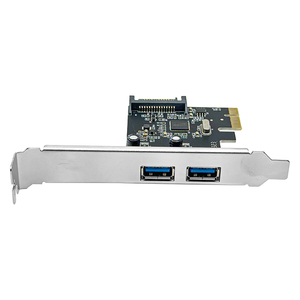 <span class=keywords><strong>PCI</strong></span> Express <span class=keywords><strong>USB3.0</strong></span> 2 Port Adaptador Hub 15Pin SATA Alimentação ASM1042 Cartão de Expansão Chipset para Computador Desktop - Product Image 3