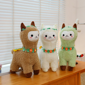Muñeco de Peluche de Alpaca Suave y Adorable, Juguete de Peluche Personalizado, Animales de Peluche Rellenos de Algodón PP, Juguetes de Peluche Navideños para Niños, Muñecos de Peluche al por Mayor - Product Image 1