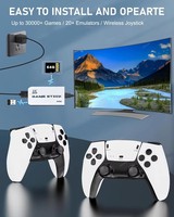 Console de jeu vidéo portable M15 pour enfants, sortie 4K HD, jeux rétro classiques, manettes sans fil, 20000 jeux, mémoire 64 Go