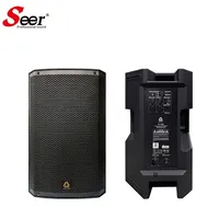 Système de sonorisation PA passif en bois 2.0 canaux pleine gamme avec moniteur LCD, 8 ohms, 80Hz-20kHz, contrôle par bouton, certifié CE/RoHS