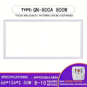 Calentador eléctrico de cristal de carbono montado en la pared Vertical de doble propósito Uso doméstico Calefacción de grafeno Fibra de carbono Plástico duradero - Product Image 6