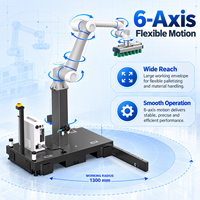 Cobot logistique 6 axes avec préhenseur à vide et base mobile pour l'emballage efficace et le déploiement flexible en entrepôt