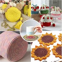 78112-4 feuilles de toile en plastique maille pour bricolage artisanat pour broderie point de croix tricot Crochet projets rond toile en plastique transparent