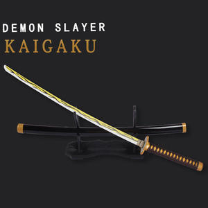 Alta calidad Yellow Blade Demon Slayer <span class=keywords><strong>Kaigaku</strong></span> Kidults juego de rol juguete Katana espadas para juego de Cosplay - Product Image 2