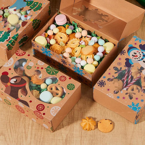 <span class=keywords><strong>2025</strong></span> Giáng Sinh Kraft Giấy Đóng Gói Hộp Quà Tặng Cho Bánh Cupcake Cookie Kẹo Sô Cô La Thân Thiện Với Môi Bao Bì Hộp Với Cửa Sổ - Product Image 6