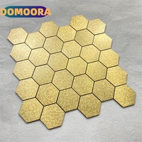 Mosaicos Modernos de Aluminio Cepillado, Autoadhesivos y Ligeros para Revestimiento de Paredes, Ideal para Renovación de Apartamentos