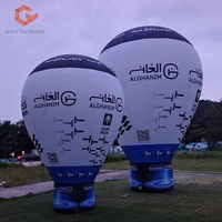 Vente directe d'usine, ballons à air chaud gonflables, imperméables, durables, résistants au soleil, avec éclairage LED
