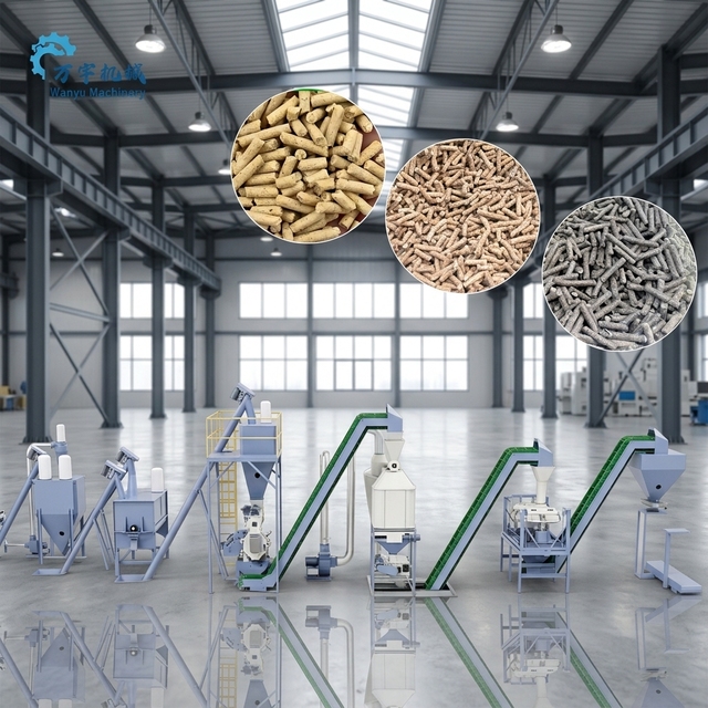 New Complete Animal Feed Premix Plant-Based Chicken/Pig/Fish Feed Mill Automated Poultry Feed Pellet Production Line Machine
