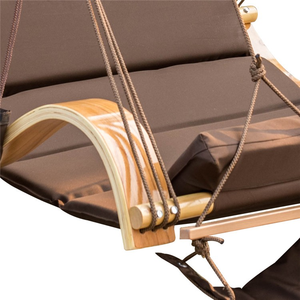 स्थानिक इनडोर आउटडोर डबल नेमी डीलक्स लटका हैममॉक लाउगर कुर्सी लकड़ी की प्रेमी सीट कुर्सी - Product Image 4