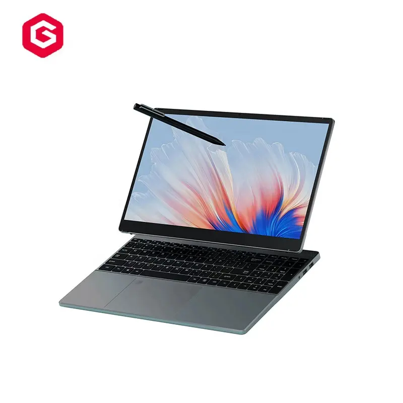 2023 Fast Boot ultrasottile Laptop 15.6 pollici schermo Lcd di grandi dimensioni win10 Notebook Computer per ufficio, scuola e casa