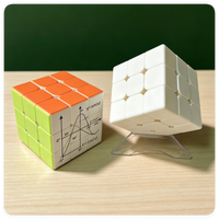 Cube Magique Personnalisé de Haute Qualité avec Logo, Puzzle de Vitesse 2x2, Cube 5x5x5cm en ABS, Boîte de Déplacement pour l'Entraînement à la Pensée