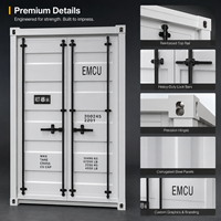 Panneau de porte décoratif inspiré des conteneurs en fer, personnalisé OEM, vente en gros, avec barres de verrouillage verticales pour supermarchés, ateliers et espaces commerciaux