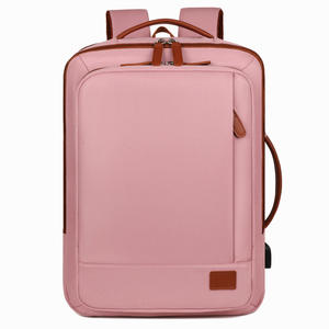 Nouveau sac à dos pour ordinateur portable en PU imperméable et portable, fermeture éclair, grande capacité (20-35L), extensible, sac de voyage avec USB antivol - Product Image 6