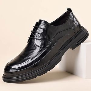 Summer Autumn New Men's <b>Height</b> <b>Increasing</b> Casual Business Sandals Cow Leather Upper Waterproof Anti-Slip <b>Shoes</b> - Product Image 6