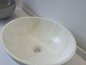 Lavabo en surface solide personnalisé, lavabo de toilette, lavabo pour se laver les mains, mini lavabo - Product Image 6