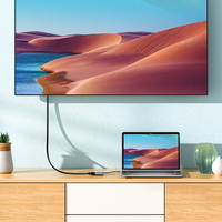 SAMZHE - Adaptador Convertidor de Aleación USB3.0 a HDMI/VGA, Cable de Expansión para Conectar un Portátil a un Televisor o Proyector para Expansión HD