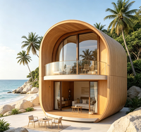 Villa modulaire australienne en acier léger avec construction préfabriquée pour hôtel de luxe, maison d'hôtes et petits logements