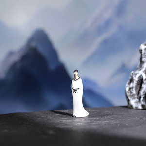 Sculture in Miniatura Tradizionali Cinesi all'Ingrosso: Personaggi Storici Zhuge Liang, Li Bai, <span class=keywords><strong>Du</strong></span> <span class=keywords><strong>Fu</strong></span>, Cao Cao, Su Shi, Rocce e Bonsai - Product Image 2