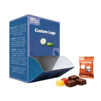 Boîte de présentation de comptoir avec logo personnalisé pour les bonbons gélifiés et le chocolat