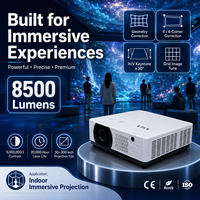 Projecteur laser WUXGA à courte focale 8500 lumens, rapport de projection 0,68-0,82 pour installation en grandes salles