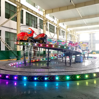 Manège de parc d'attractions commercial pour parents et enfants : Montagnes russes sûres et douces pour les enfants, mini-caronnades