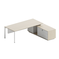 Bureau de direction moderne convertible et extensible, bureau de patron en bois de luxe pour postes de travail