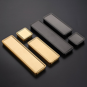 Boutons et poignées de tiroir de luxe en alliage de zinc dissimulés au design européen Nouvelle poignée d'armoire pour armoires de cuisine et commodes - Product Image 2
