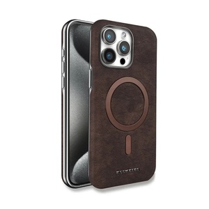 เหมาะสำหรับเคสโทรศัพท์ชุบด้วยไฟฟ้าสำหรับ Iphone15promax 14PLUS เคสหนังลายวินเทจเคสป้องกันแม่เหล็ก16ชิ้น - Product Image 4