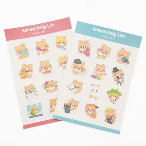 Self Adhesive Paper Labels Paper Printing Custom Kiss Cut Sticker Sheet