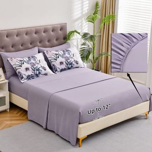 <span class=keywords><strong>Set</strong></span> di Biancheria da Letto in Poliestere con Stampa Floreale Personalizzata, Tasche Profonde 12 Pollici, Microfibra Ultra Morbida per Camera da Letto, Servizio OEM ODM - Product Image 4