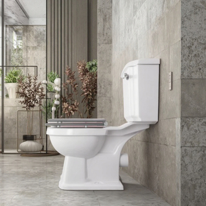 Ensemble <span class=keywords><strong>WC</strong></span> en céramique de style traditionnel, deux pièces, avec siphon en P, sortie horizontale, best-seller pour la maison - Product Image 6