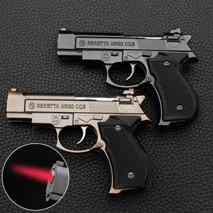 新型独特防风枪式充气打火机金属打火机 - Product Image 1