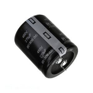 Distributeur agréé EET-HC2W271KF Condensateur en aluminium 270µF 20% 450V SNAP TH 270 µF à montage traversant - Product Image 1