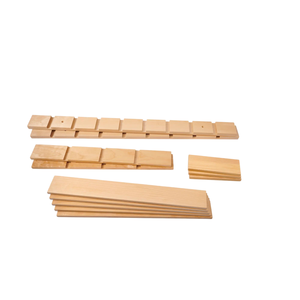 Plateau à ustensiles de cuisine en bois, facile à installer, design graphique, plateau à couverts pour organisateur de tiroir de cuisine en bois - Product Image 5