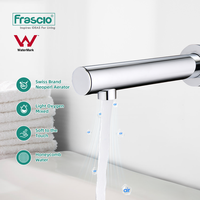 Robinet de lavabo mural intelligent Frascio avec capteur de mouvement, en laiton, sans contact, robinet d'eau automatique à capteur infrarouge