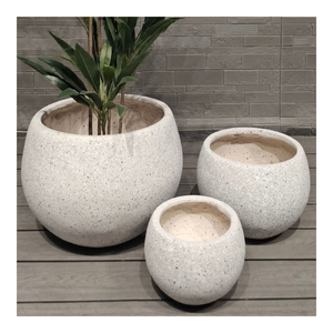 Chậu Hoa Chậu Trồng Ngoài Trời Vòng Sợi Xi Măng Bê Tông Chậu Bắc Âu Lớn Hình Cầu Nhà Máy Châu Âu Nồi - Product Image 1