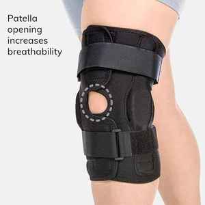 Precio de fábrica Outlet Rodillera con bisagras Soporte de cinturón Control de ligamento médico aplicable Desgarro para <span class=keywords><strong>aliviar</strong></span> el <span class=keywords><strong>dolor</strong></span> Soporte de <span class=keywords><strong>rodilla</strong></span> con bisagras - Product Image 4