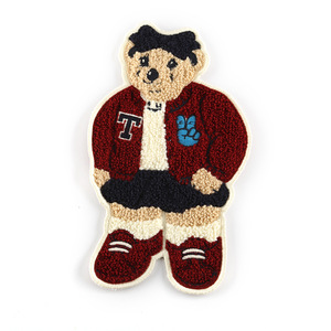 Toppe Ricamate Personalizzate Ecologiche da Cucire con Logo Grande, Lettere in Ciniglia Colorata e Paillettes - Product Image 5