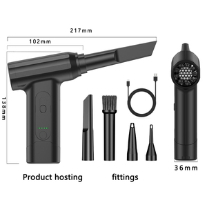Mini Sèche-Cheveux Puissant 130000RPM, Moteur Sans Balais Sans Fil, Souffleur d'Air Portable pour Voiture, Mini Ventilateur Turbo Puissant - Product Image 5
