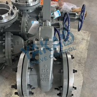 Vanne à opercule double en acier inoxydable 316L/304/CF8M/CF3M 2"/4"/6"/8" Classe 300 à brides RF pour usine chimique