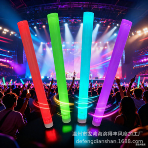 Custom Remote Controlled Glow <b>Stick</b> 30cm Plastic Color Changing <b>Light</b> Up Cheering <b>Stick</b> For Bars Ktv - Product Image 3