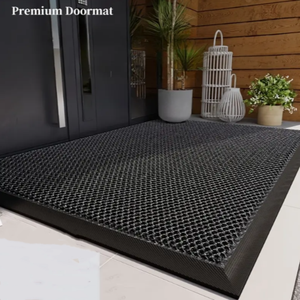 Tapis d'entrée commercial haut de gamme en TPE, résistant à la saleté et à la poussière, tapis de sol anti-salissure avec fonction de raclage de sable, lavable - Product Image 1