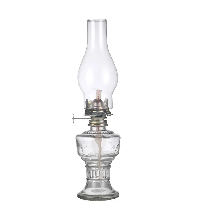 Vintage queroseno antiguo vidrio de aceite luz larga decoración decorativa atmósfera lámpara de Caballo viejo