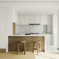 Plan de conception d'espace pour appartement d'hôtel de luxe sur mesure, plan de plancher 2D en CAO, visualisation de rendu d'intérieur 3D