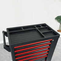 Réparation automobile, armoire à outils à 7 tiroirs, 526 kits d'outils, vente en gros d'usine, chariot à outils en acier avec jeu d'outils, chariot de garage verrouillable pour mécaniciens