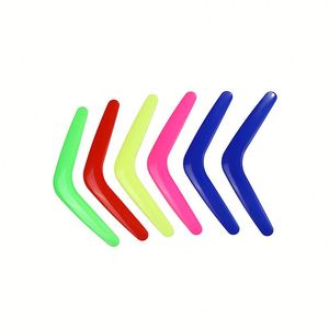 Boomerang en plastique coloré pour enfants, jeu de lancer léger pour l'extérieur, entraînement sportif, cadeau - Product Image 4