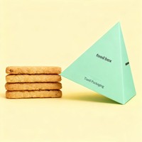 Party Neue Individuelle Digital Bedruckte Takeout-Box Pyramidenform Lebensmittelbox Catering-Platte Brot Dessert Snack Pyramidenförmige Grazing-Box