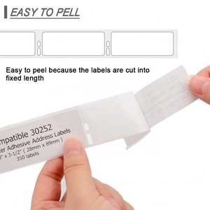 4\"x6\" 1 Inch Core Diameter Hot Melt Acrylic Thermal Shipping <strong>Label</strong> Rolls Address Sticker Compatible <strong>DYMO</strong> Printers for Masking - Product Image 5