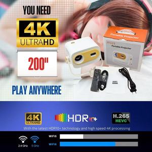 Độ Sáng Cao 4K Thông Minh <span class=keywords><strong>Android</strong></span> Xách Tay Máy Chiếu Mini Rạp Hát Tại Nhà Máy Chiếu Với Wifi Và <span class=keywords><strong>Bluetooth</strong></span> - Product Image 6