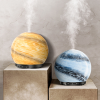 Design unique en verre marbré 200ml décoration Art luxe humidificateur d'air électrique portable diffuseur d'arôme d'huile essentielle